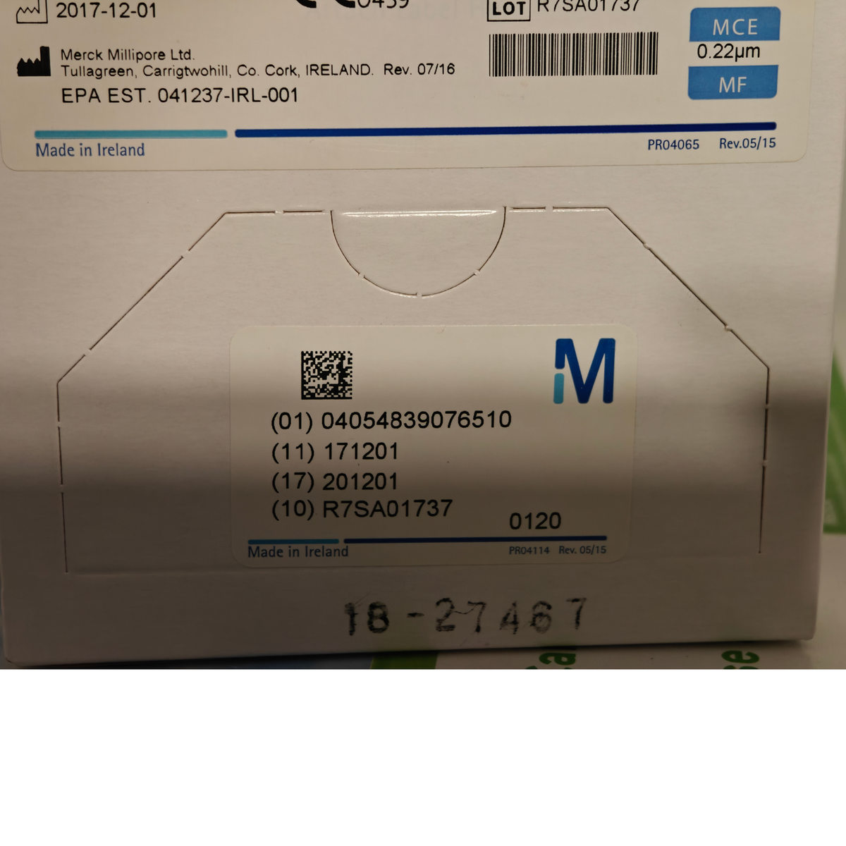 Merck Millipore SLGSM33SS Millex-GS Syringe Filter 33mm 0.22um 50pk | NEW