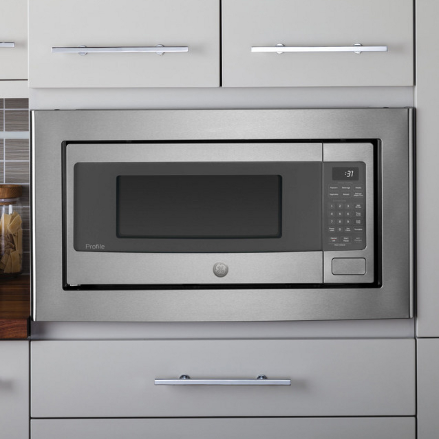 GE JX830SFSS 27" Built-In Microwave Trim Kit Stainless Steel | NEW