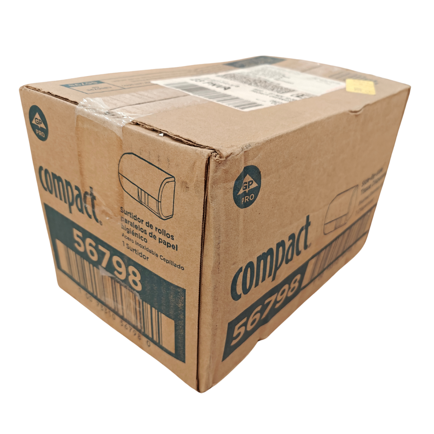 GP Pro Compact 56798 Side-By-Side Double Roll Toilet Paper Dispenser | NEW