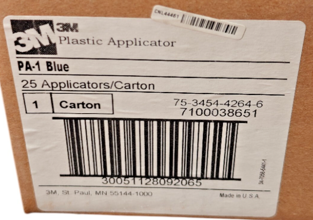 3M PA1-B Hand Applicator Squeegee Blue 25/Carton | Vinyl Wrap Tool