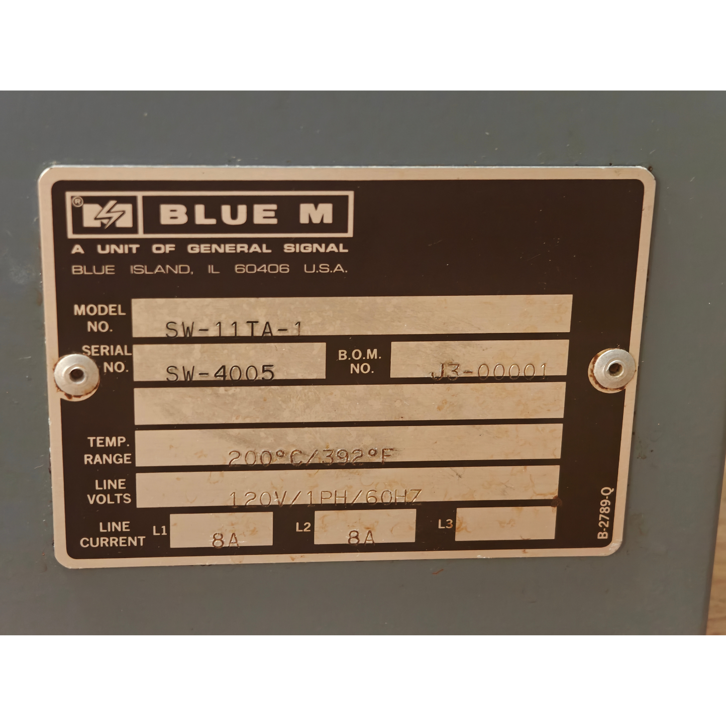 Blue M SW-11TA-1 120V Gravity Convection Laboratory Oven with Thermometer & Rack