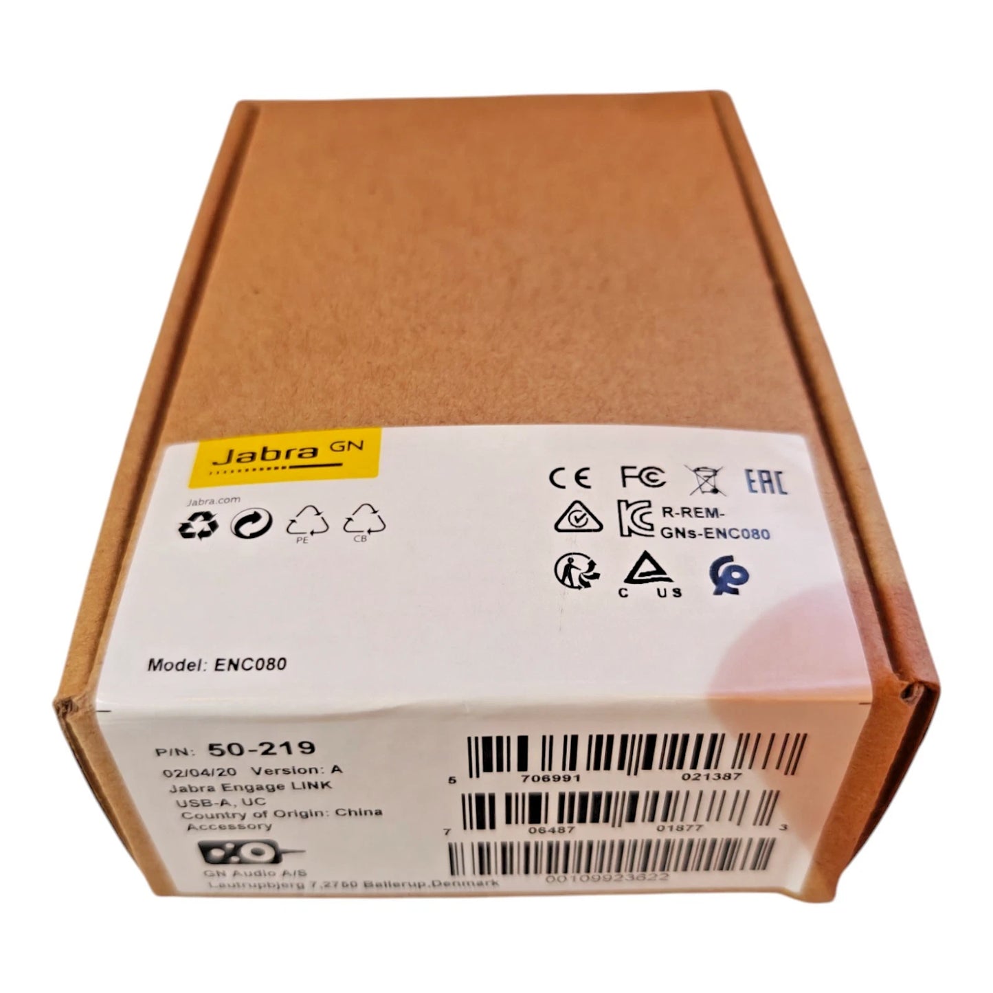 Jabra Engage LINK USB-A UC Adapter 50-219 Wired Headset Controller MPN: 50-219