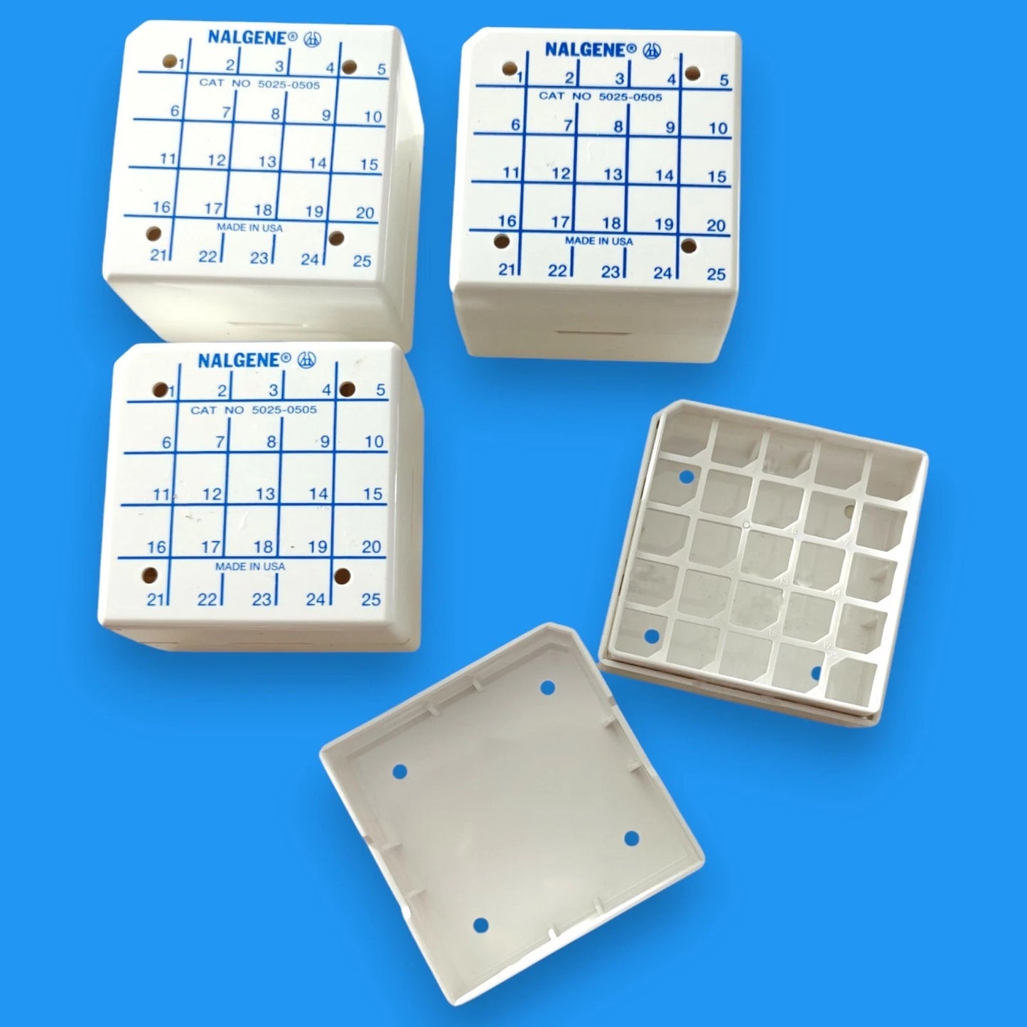 Thermo Scientific Nalgene CryoBox 25-Place Storage Boxes for 2mL Vials (4 PACK)