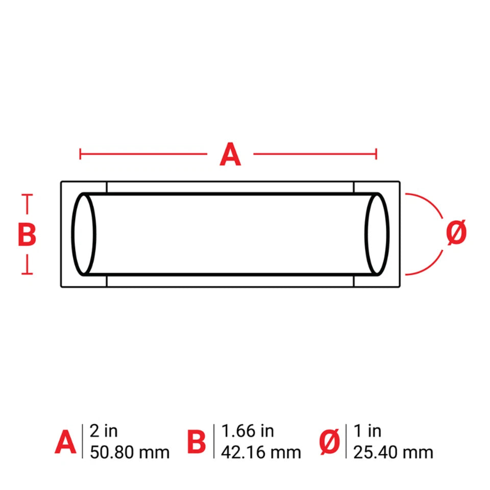 Brady 2" x 1.66" PS-1000-2-OR Orange Heat Shrink Wire Marking Sleeve Labels