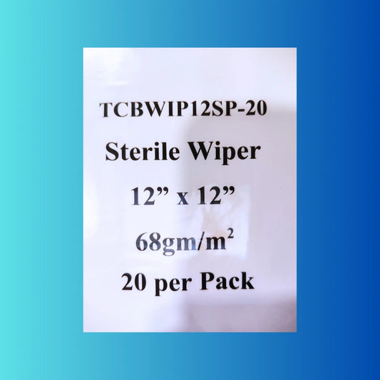 Sterile Cleanroom Wipers 12x12 Inch Pack of 20 TrueCare Biomedix ISO 5 NEW