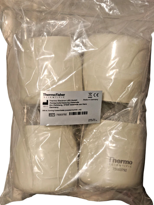 NEW Thermo 250mL Corning Conical Bottle Inserts / Adapters For TX-750 Rotor -4Pk