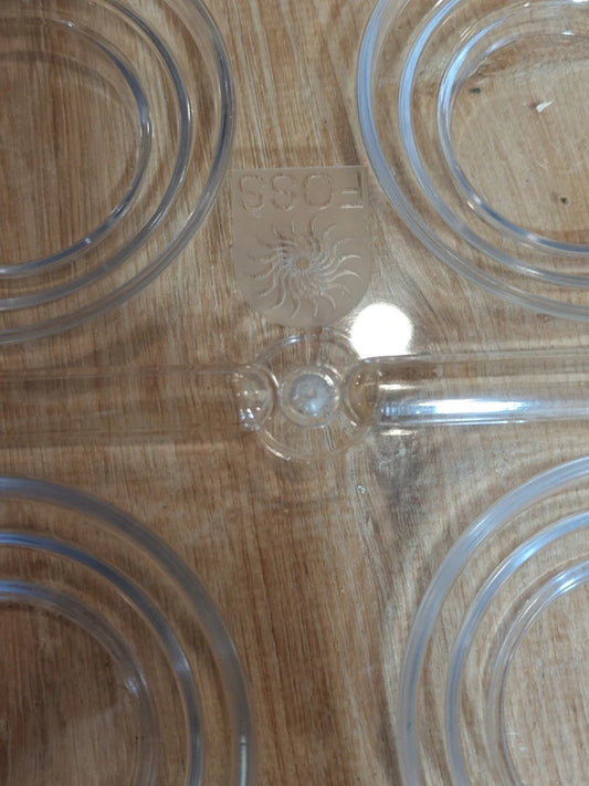 FOSS Plastic Laboratory Sample Tray - Holds 4 Cups or Evaporating Dishes