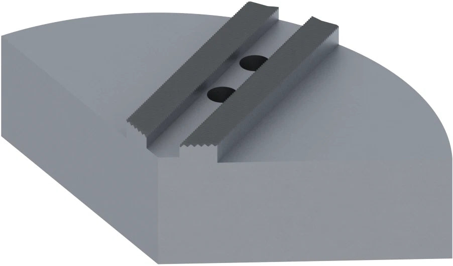 Abbott CIKTT8P 1.5 MM X 60 DEGREE SERRATED PIE JAWS For 8" Chuck Cast Iron