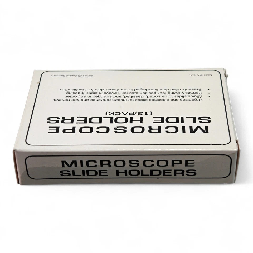 Fisher Scientific Slide Holders 12-Pack | 48 Slides | 75x25mm | Cat# 12-588-25
