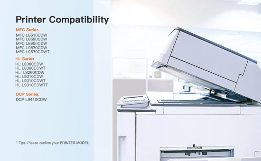 Brother Compatible TN433 Toner Cartridge Set C/M/Y 3-Pack MFC L8610CDW HL L8360CDW