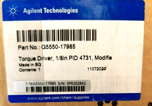 Agilent Technologies G5550-17985 Torque Driver 1/8in PID 4731 Modifie | NEW OEM