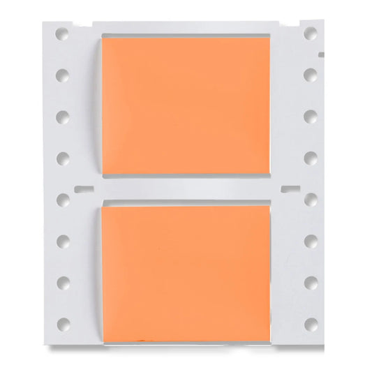 Brady 2" x 1.66" PS-1000-2-OR Orange Heat Shrink Wire Marking Sleeve Labels