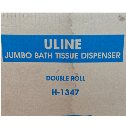 ULINE H-1347 Jumbo Bath Tissue Dispenser - Double Roll Plastic | NEW