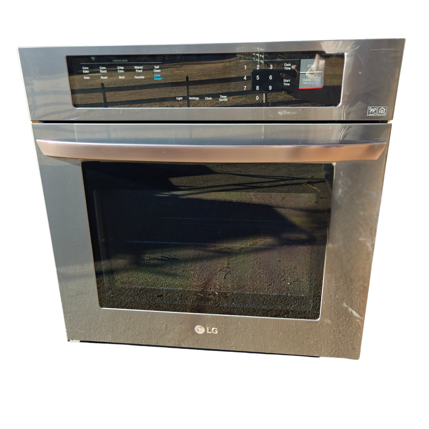 LG LWS3063BD 4.7 cu. ft. Stainless Electric Convection Single Built-In Wall Oven