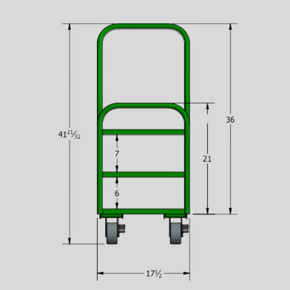 Saftcart Cylinder Cart Hand Truck 36 Cylinder Capacity Heavy Duty 41.5x17.5x39.5