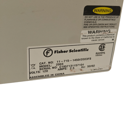 Fisher Scientific 11-715-145D Isotemp 2003 Digital Dry Bath Block Heater Tested