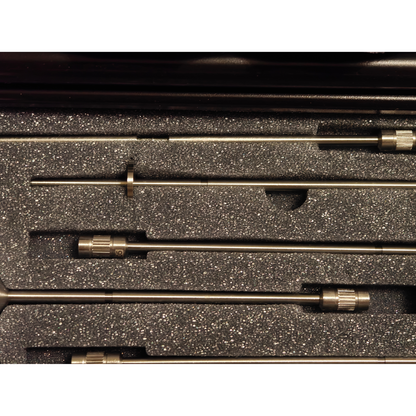 Brookfield Ametek RV Viscometer Spindle Set 316 SS Spindles 1-7 w/ Hard Case