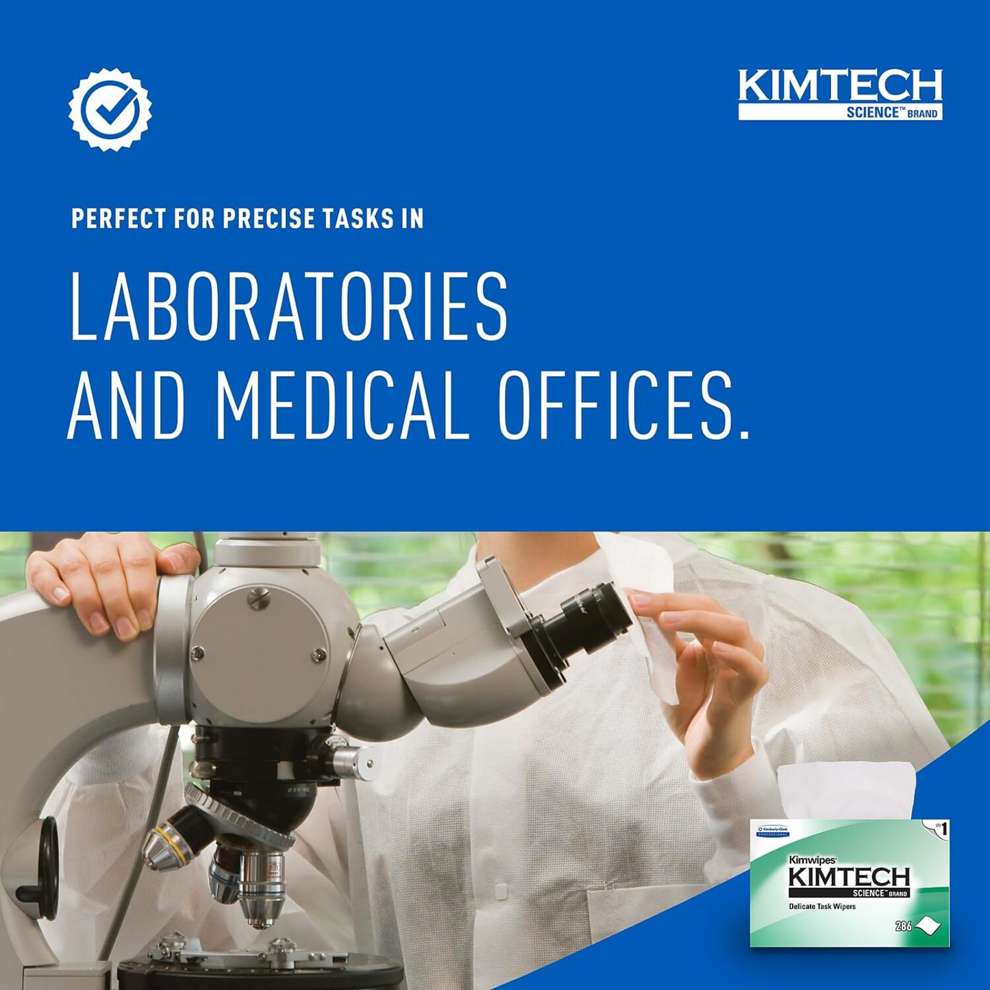 Professional Kimtech Science Kimwipes, 286/Box [Set of 3] 858 Wipes Kimtech
