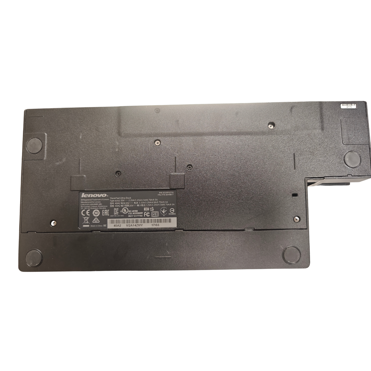 Lenovo 00HM917 ThinkPad Ultra Dock 40A2 Docking Station SD20F82750  No Key or AC