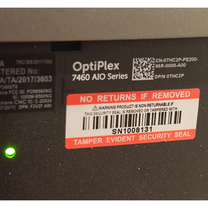 Dell OptiPlex 7460 23.8" All-in-One i7-8700 8GB RAM 1TB NVMe SSD Windows 11 Pro