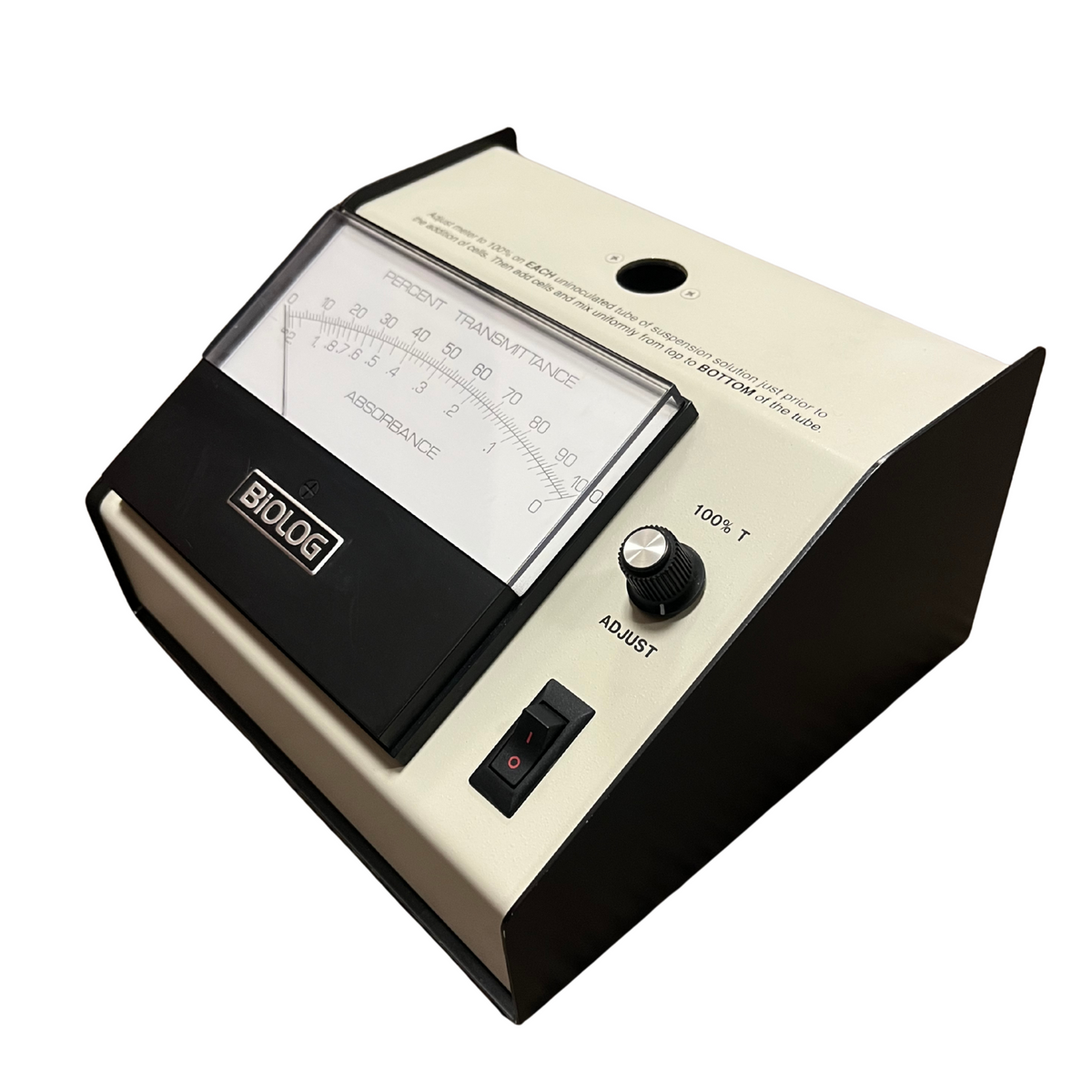 Biolog 21906 Analog Turbidimeter Transmittance Absorbance Meter Lab - TESTED