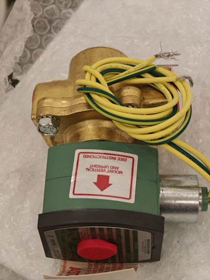 ASCO Red-Hat 8267G023 3/4" Solenoid Valve 2-Way, Normally Open, Hot Water; Steam