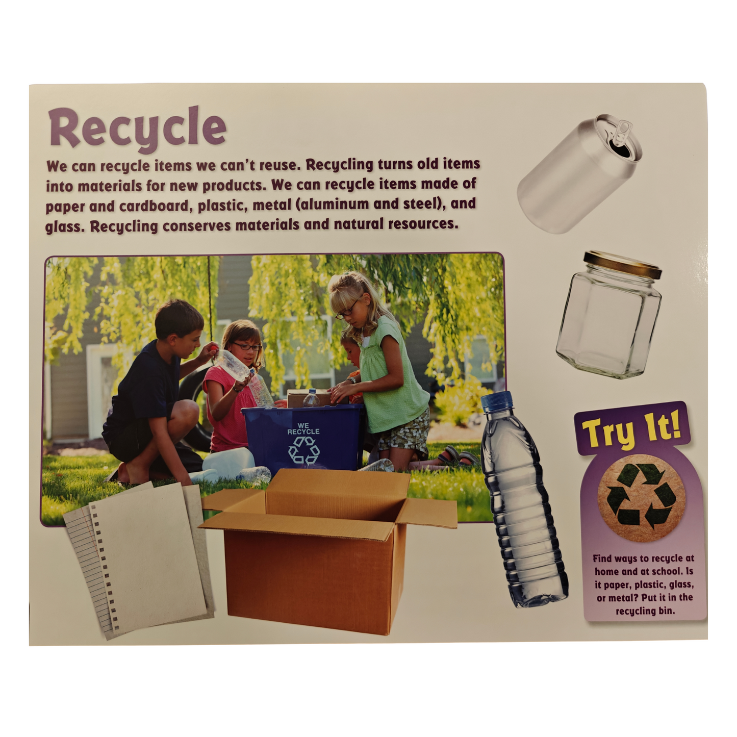 FOSS Conservation Posters Reduce, Reuse and Recycle | 14" x 17" | Set of 4 | NEW
