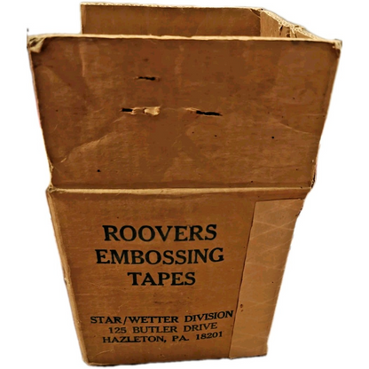 Roovers Aluminum Embossing Tape 1/2" x .012 – ( 10 ROLLS ) 1200 ft – Item# 2642