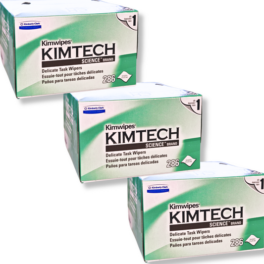 Professional Kimtech Science Kimwipes, 286/Box [Set of 3] 858 Wipes Kimtech