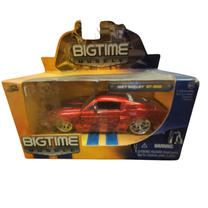 Jada Toys Bigtime Muscle 1967 Shelby GT-500 Red 1:32 Diecast Car - NEW