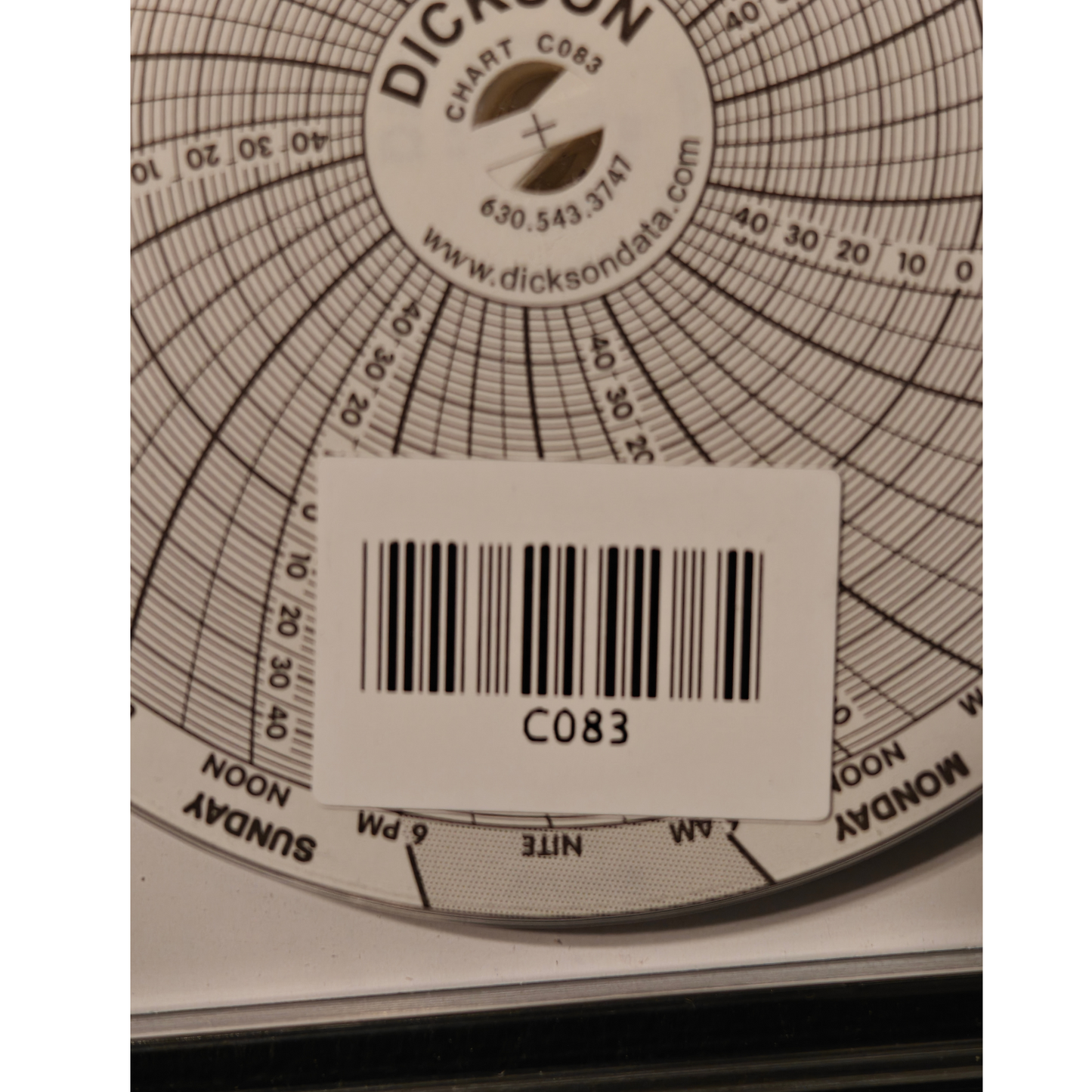 Dickson C083 4" Circular Chart Paper Recorder 7-day 60 Pack | NEW