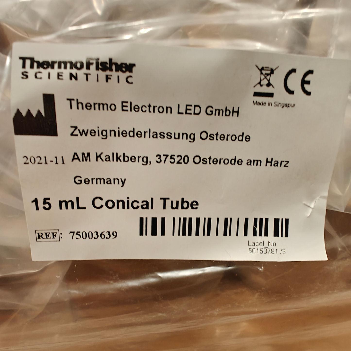 Thermo Scientific Round Bucket Adapters 75003639 15 mL Conical Tube Set of 4 NEW