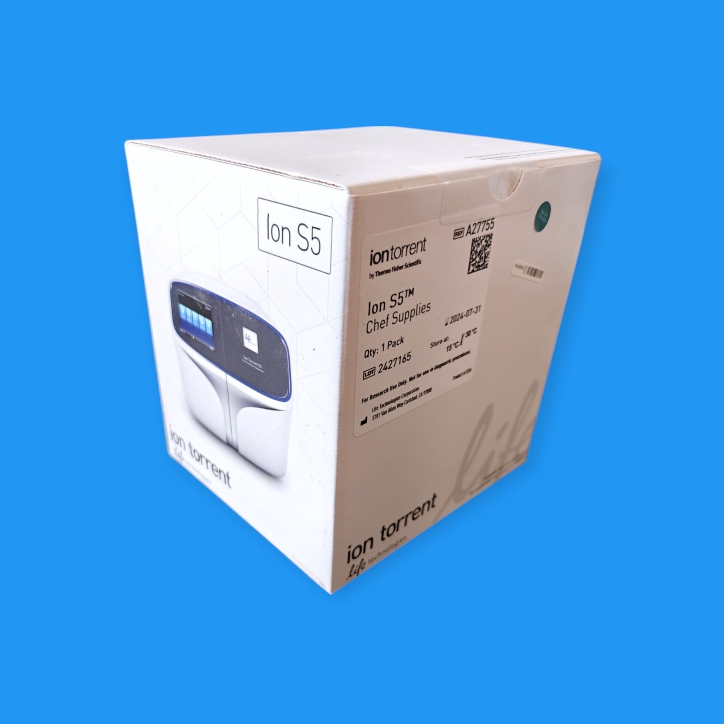 Thermo Fisher Ion Torrent S5 Ion Chef Consumables Box [A27755] | New, Sealed