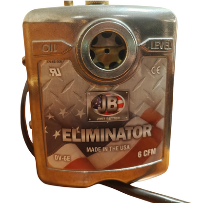 JB Industries Eliminator DV-6E 6 CFM Vacuum Pump 1/2 HP HVAC Refrigeration