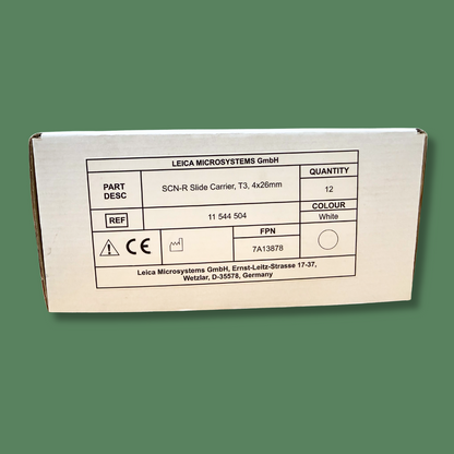 LEICA MICROSYSTEMS SCN-R Slide Carriers 11 544 504 | White | 12 Per Box