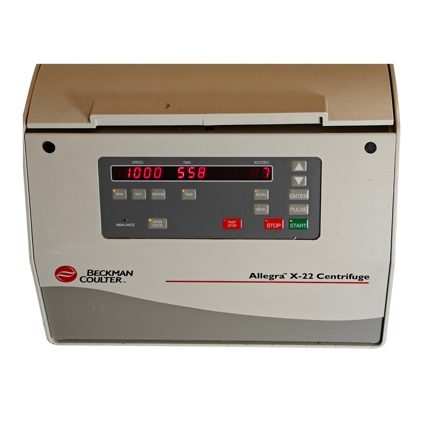 Beckman Allegra X-22 Benchtop Centrifuge with SX4250 Rotor and Buckets - TESTED
