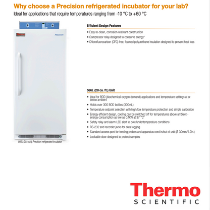 Thermo Scientific PR505755R Precision Refrigerated Incubator 3721-Large Capacity