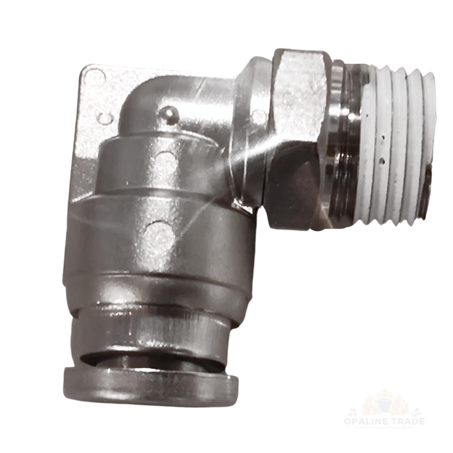 SMC KQB2L07-N01S Male Elbow Metal Fitting - One Touch Brass - UNF, NPT Threads
