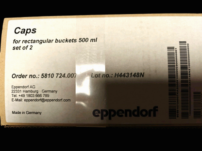 Eppendorf Aerosol-Tight Lids for 500mL Rectangular Buckets A-4-81 Rotor | 2 Pack