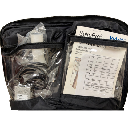 Viasys Jaeger SpiroPro Portable Spirometer Respiratory Testing Kit in Case