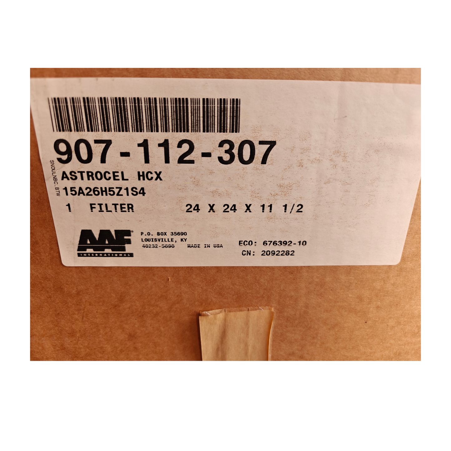 AAF AstroCel 907112307 HCX HEPA Filter 24" x 24" x 11.5" 99.99% Efficiency | NEW