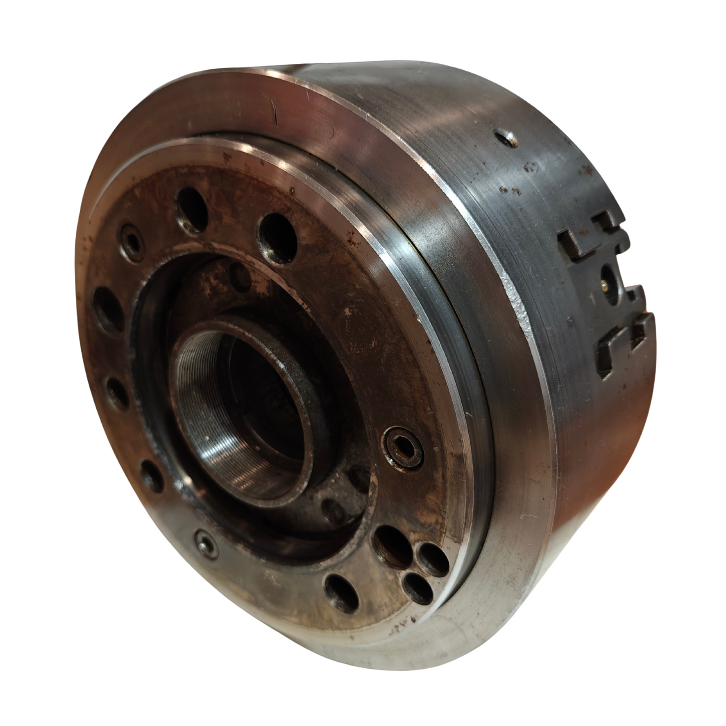 Matsumoto 10.5" HA8-11 III-Jaw CNC Power Chuck 245mm Hole Lathe A2-8 Mount