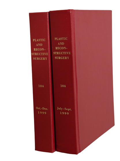 Plastic and Reconstructive Surgery Vol 104 1999 Medical Journal 2-Book Hardcover