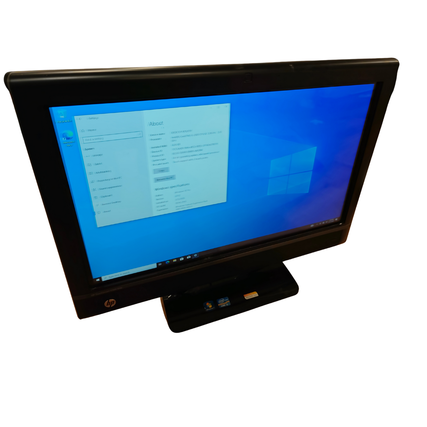 HP TouchSmart 9300 Elite AIO PC Touchscreen Core i5 3.3GHz 6GB 250GB Win 10 Pro
