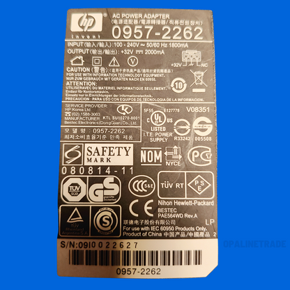 Genuine OEM HP 0957-2262 32V AC Adapter for Officejet Pro 8000 & 8500A Printer