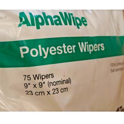 Texwipe TX1009B AlphaWipe Polyester Dry Cleanroom Wipers 9"x9" | 75/Pack | NEW