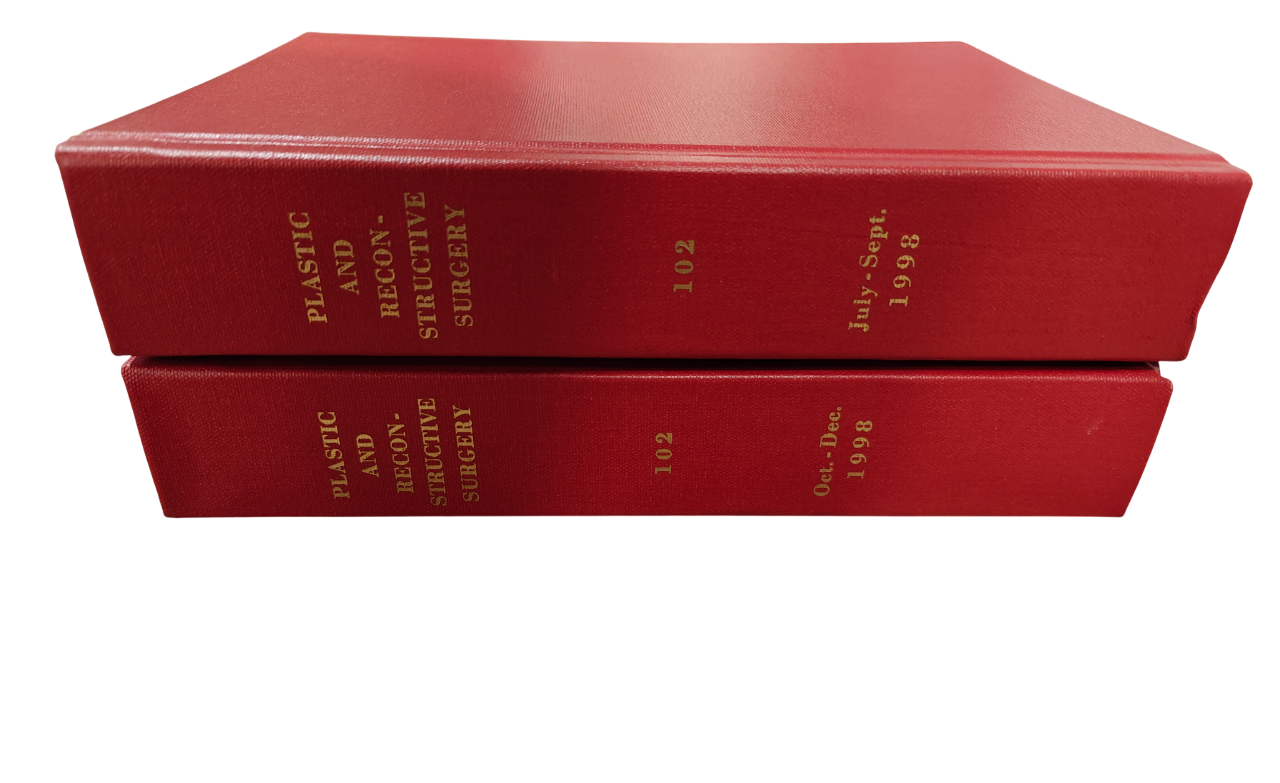 Plastic and Reconstructive Surgery Vol 102 1998 Medical Journal 2-Book Hardcover