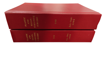 Plastic and Reconstructive Surgery Vol 102 1998 Medical Journal 2-Book Hardcover