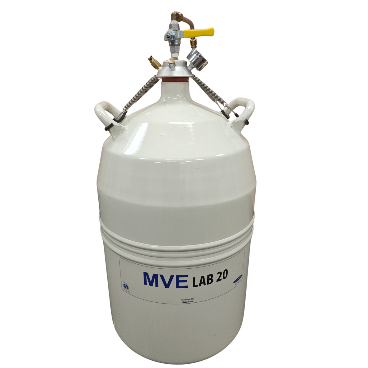 MVE Lab 20 Liquid Nitrogen LN2 Dewar 20L Cryogenic Storage Tank Dispenser Gauge