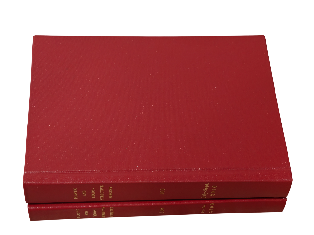Plastic and Reconstructive Surgery Vol 106 2000 Medical Journal 2-Book Hardcover